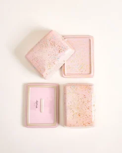 Outlet Alojamento Butterdose gesprenkelt rosa Butterdosen