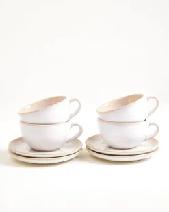 New Areia Cappuccinotasse & Untertasse klein classic Tassen & Becher Sets %