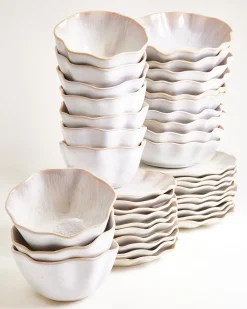 New Areia Geschirr-Set shell 40-teilig Geschirrset Für 10 Personen