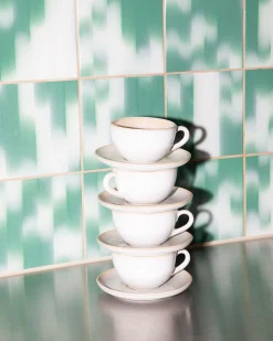 Sale Areia 4-Piece Set Cappuccino Cup & Small Saucer classic Tassen-Sets|Tassen Mit Untertassen