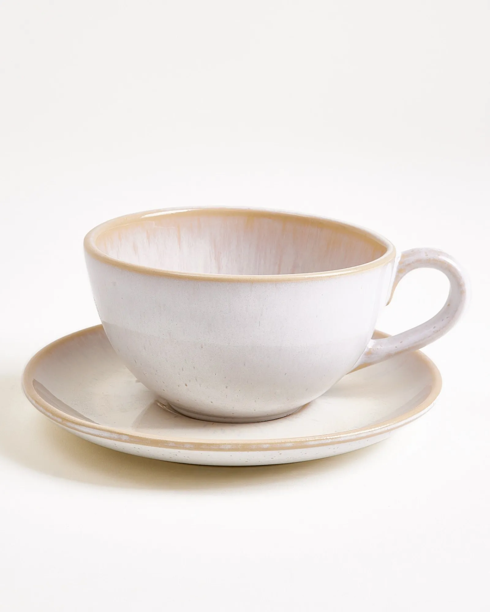 Hot Areia 4-Piece Set Teacup & Large Saucer classic Tassen-Sets|Tassen Mit Untertassen