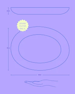 Areia Servierplatte XL oval Servierplatten