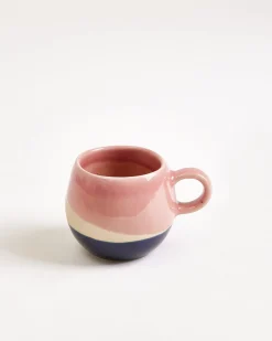 Bica - Set of 4 Espressocups pink navy cream Tassen-Sets