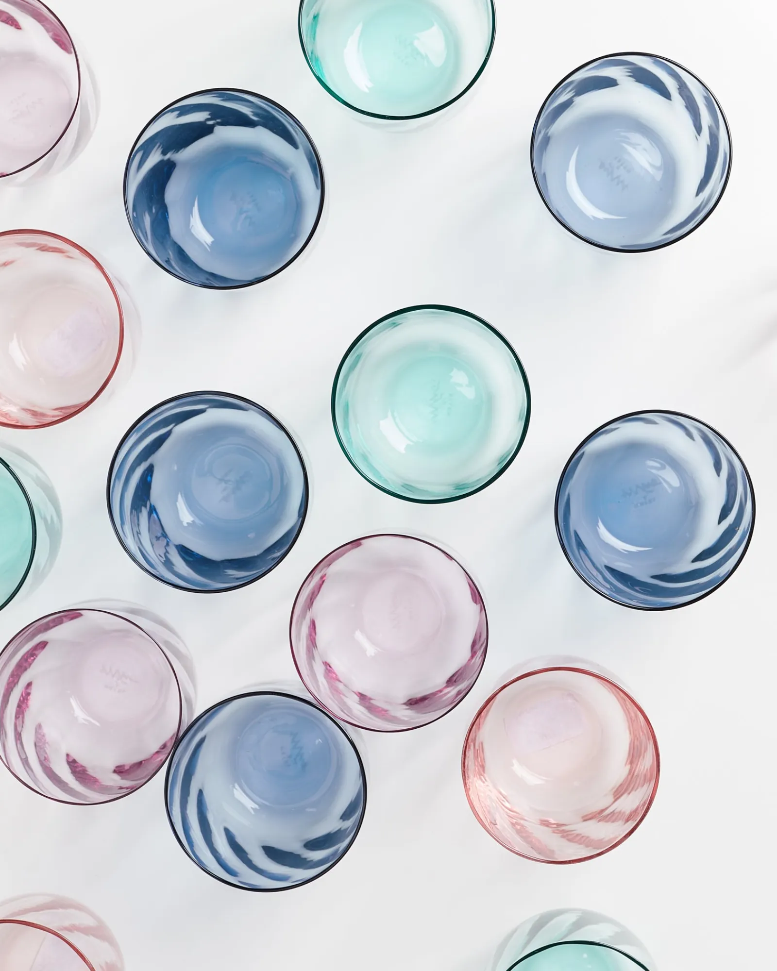 Discount Calma Glas groß swirl mix 4er-Set Gläser Sets %