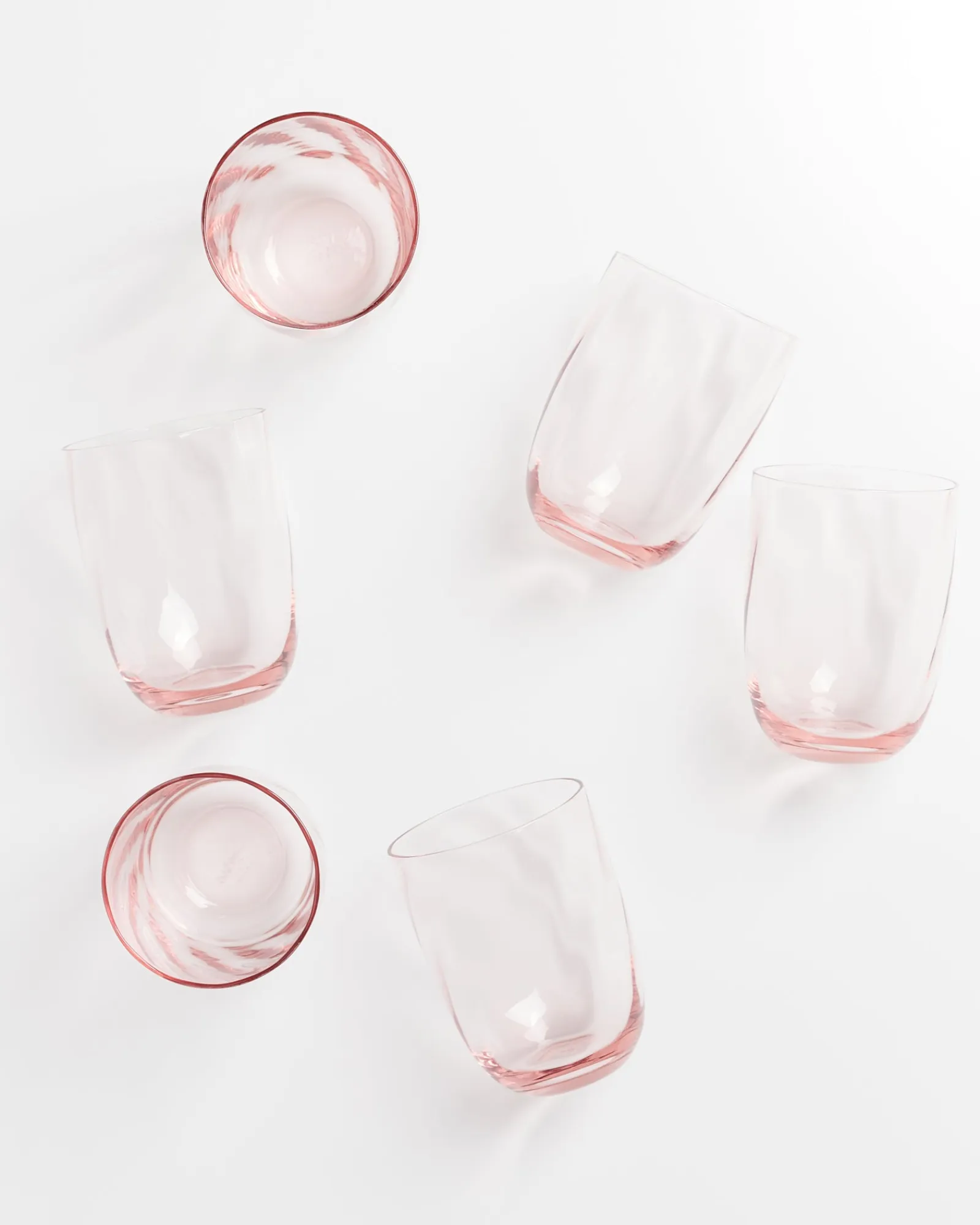 Calma - Set of 6 glasses large swirl rosé Große Gläser
