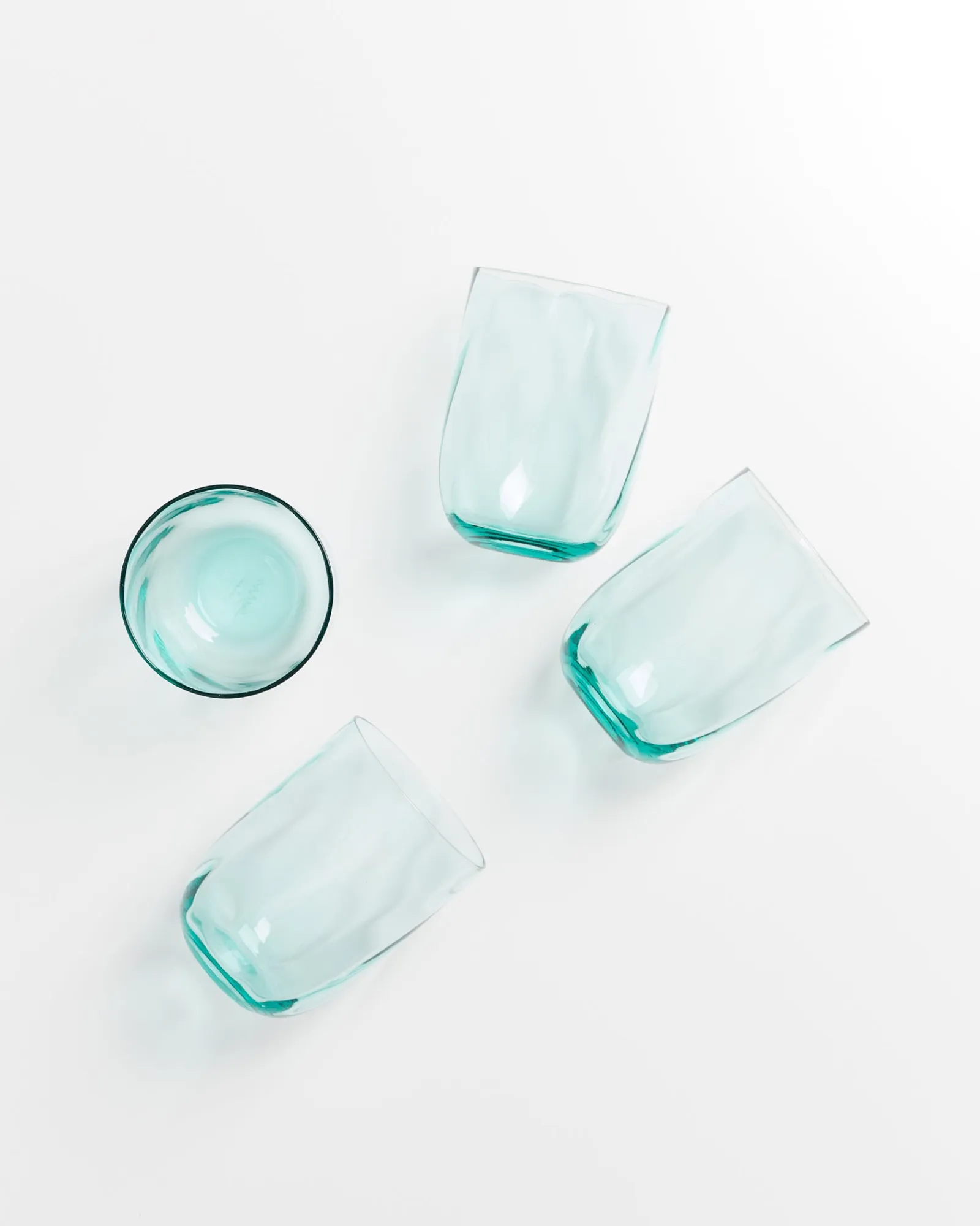 Hot Calma set of 4 glass large swirl Große Gläser