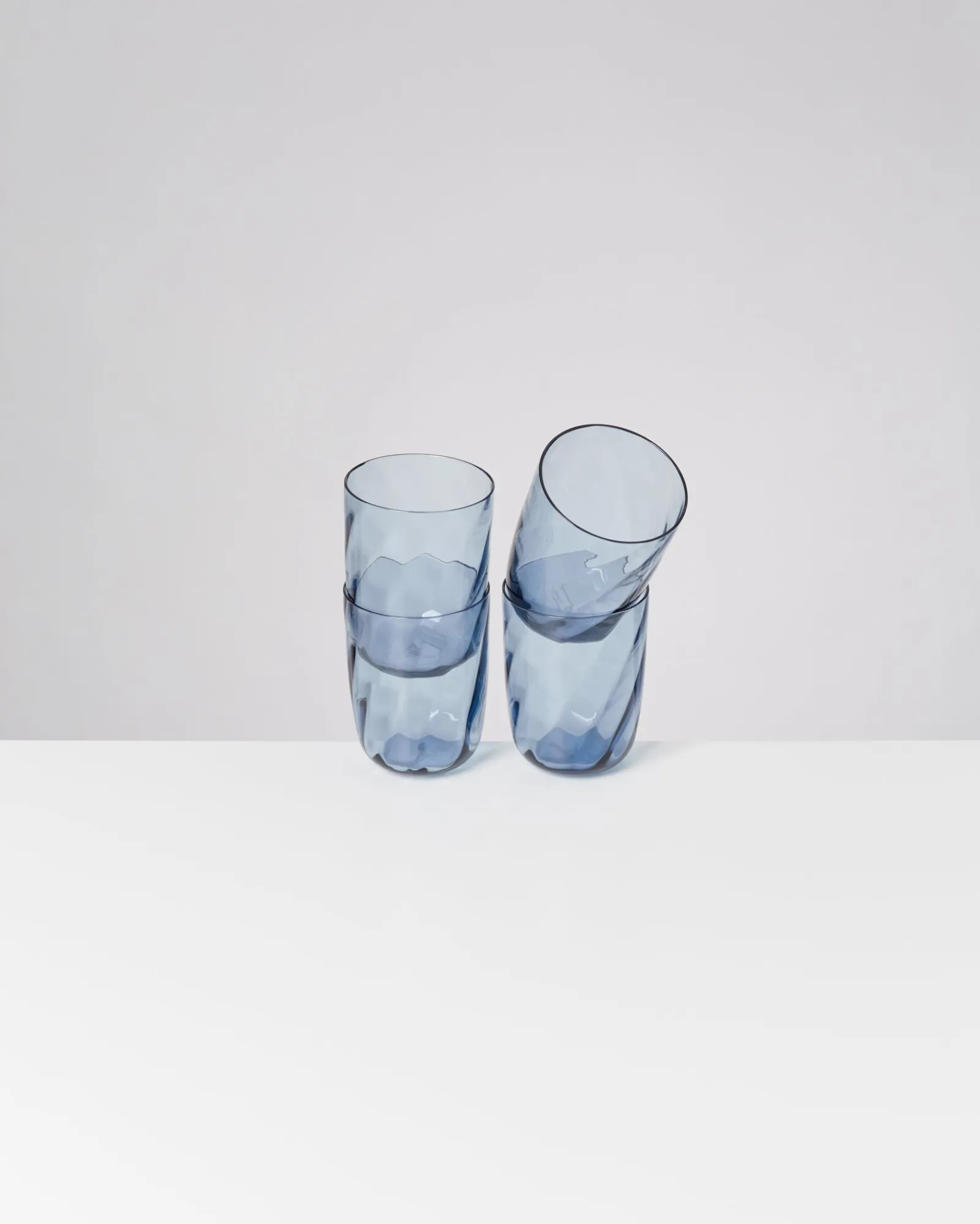 Hot Calma - Set of 4 glass large swirl Große Gläser