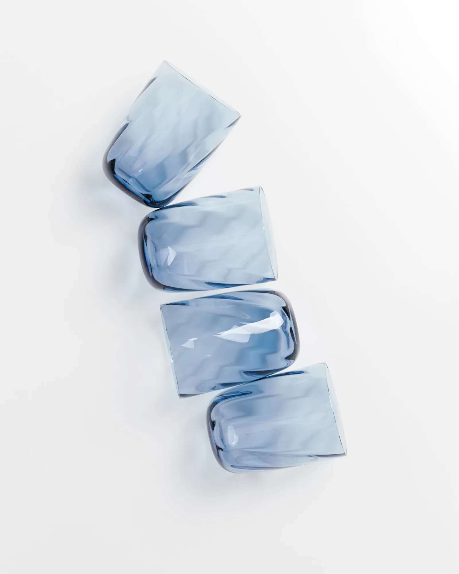 Hot Calma - Set of 4 glass large swirl Große Gläser