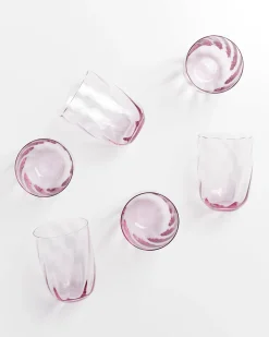 Outlet Calma - Set of 6 glass large swirl Große Gläser