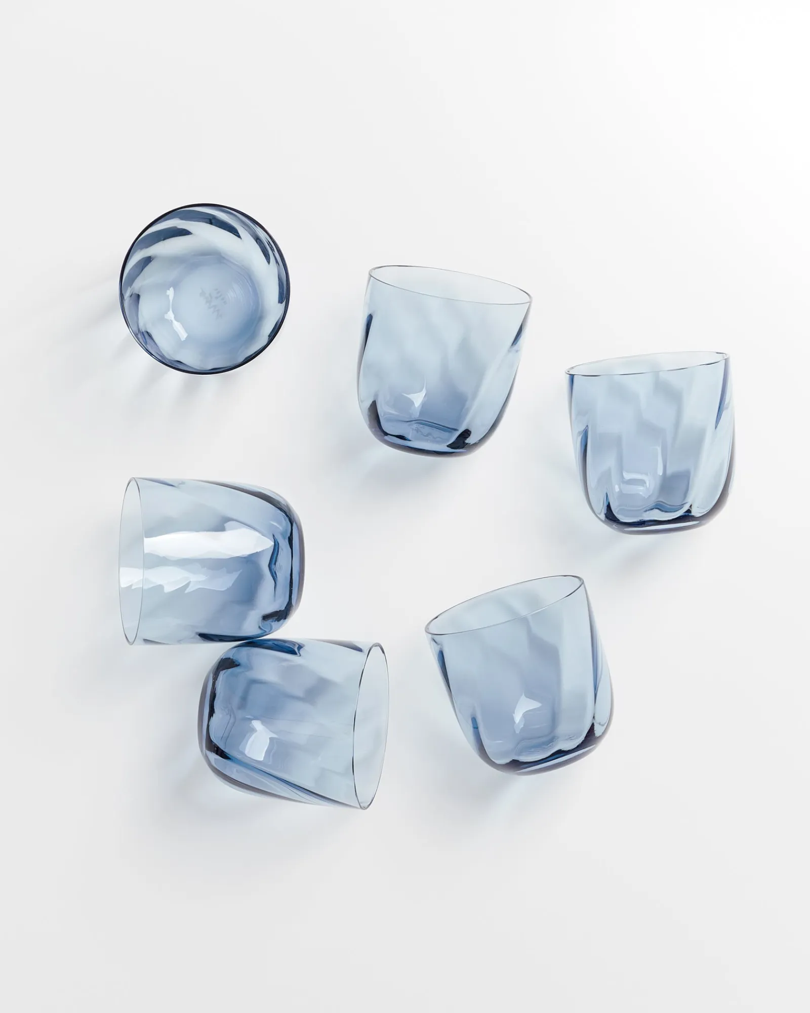 Sale Calma - Set of 6 glass small swirl Gläser Sets %|Kleine Gläser