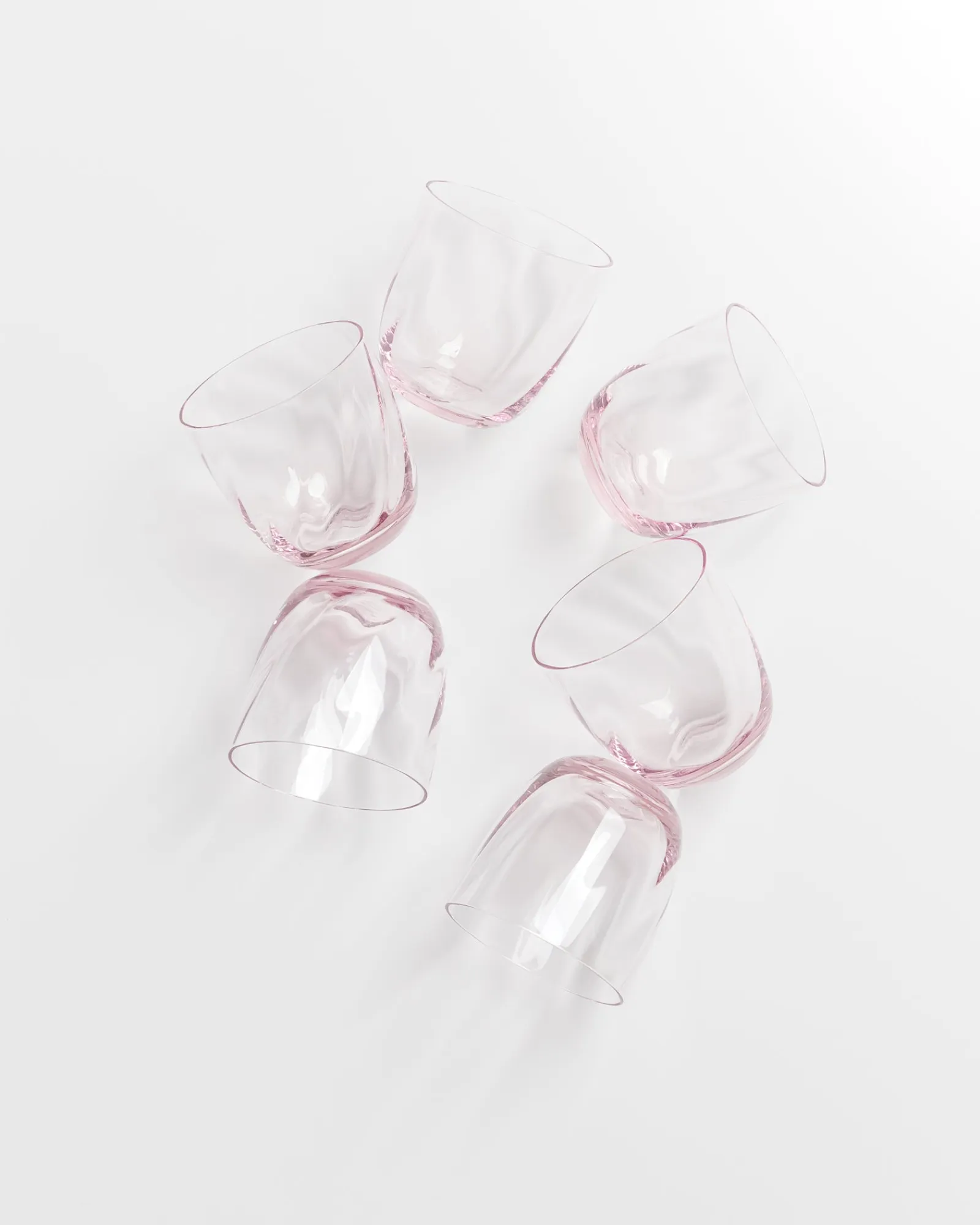 Sale Calma - Set of 6 glass small swirl rosé Gläser Sets %|Kleine Gläser