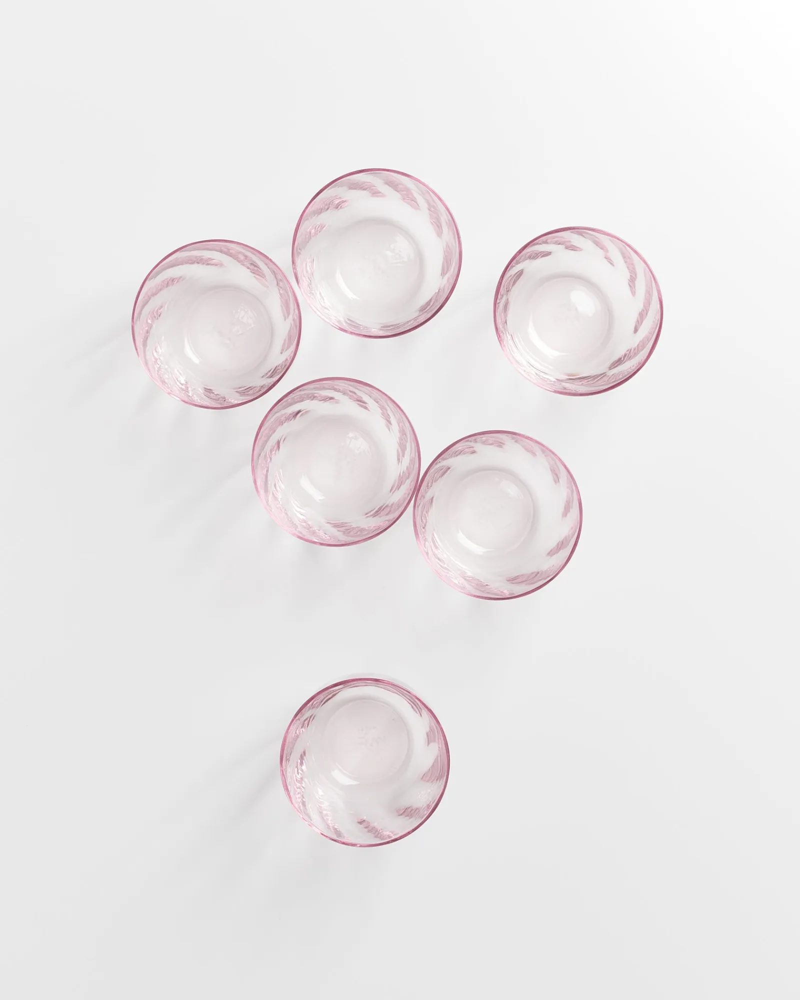 Sale Calma - Set of 6 glass small swirl rosé Gläser Sets %|Kleine Gläser