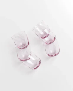 Outlet Calma - Set of 6 glass small swirl Kleine Gläser