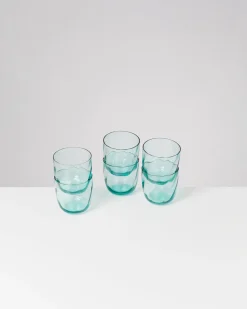 Online Calma - Set of 6 small glass swirl Kleine Gläser