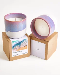 Coimbra - scented candle “Ocean Breeze” lilac pink Duftkerzen|Bestseller