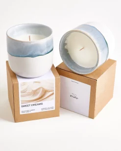 Hot Coimbra - scented candle “Sweet Dreams” gray-blue Duftkerzen|Bestseller