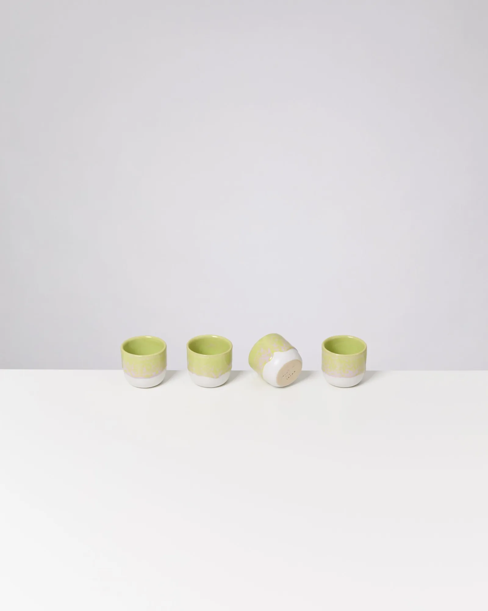 Coimbra - Set of 4 Espressocups lime lilac Espressobecher|Becher-Sets