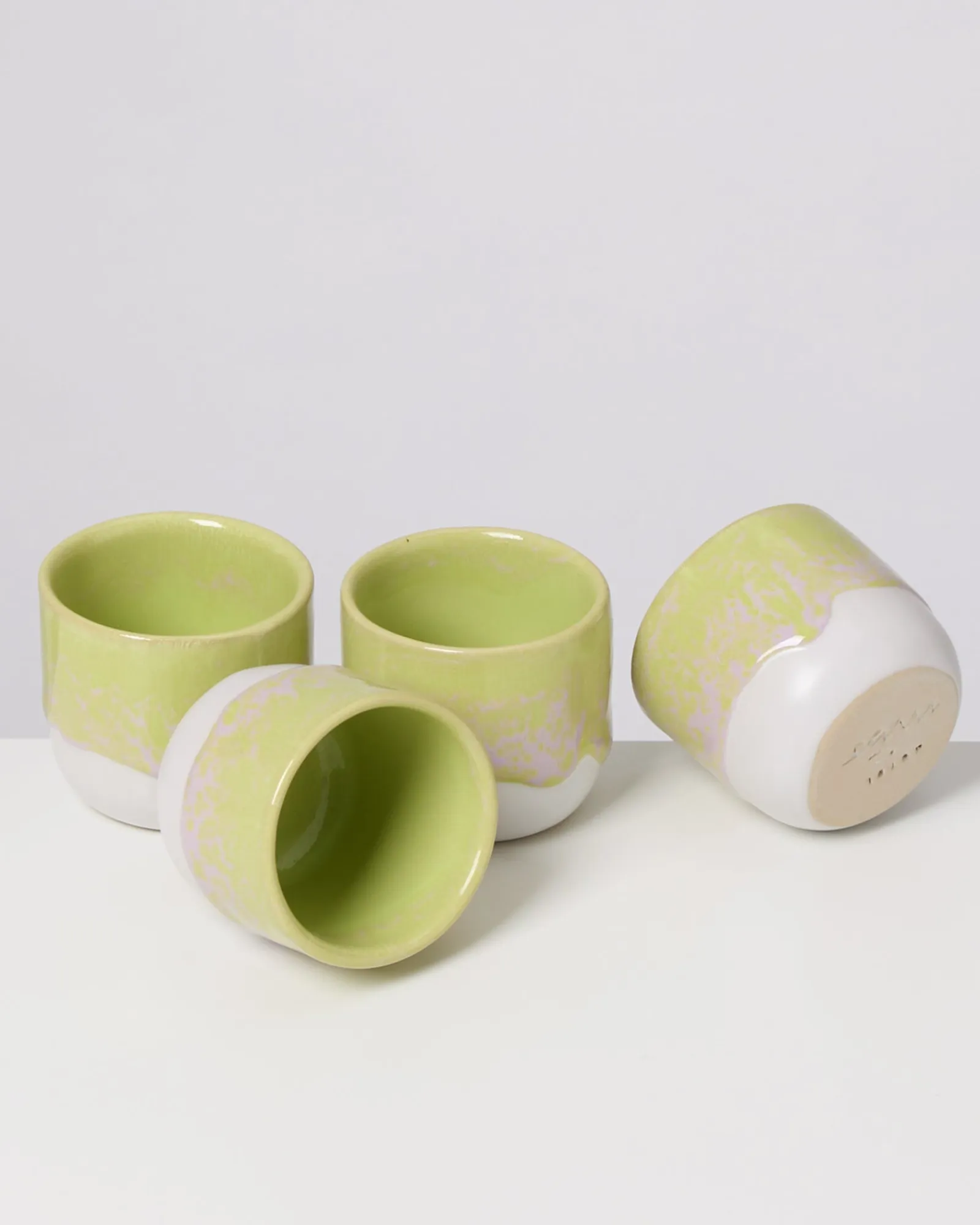 Coimbra - Set of 4 Espressocups lime lilac Espressobecher|Becher-Sets