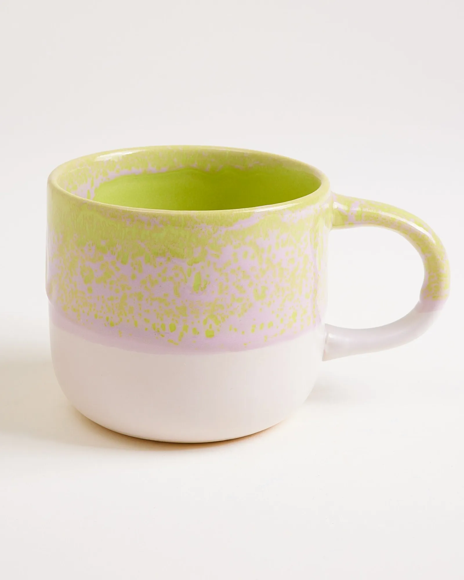 Hot Coimbra tea mug big lime lilac Große Tassen