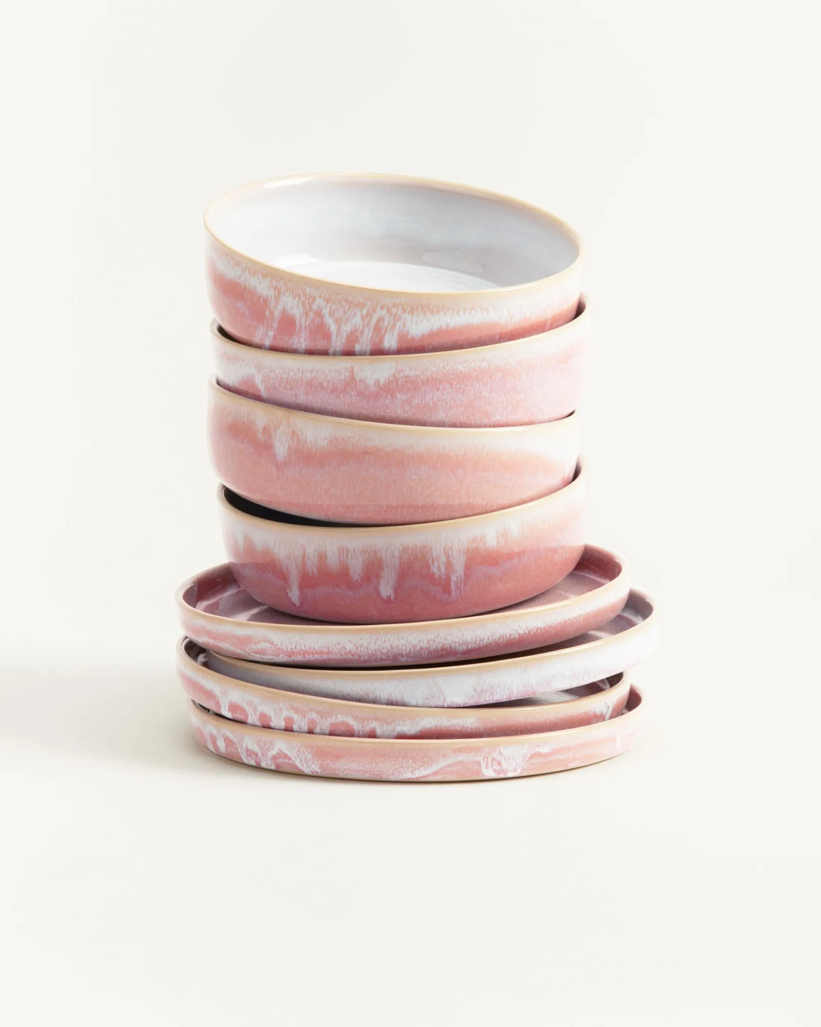 Hot Cordoama Frühstücks-Set rosé 8-teilig Geschirrset Für 4 Personen