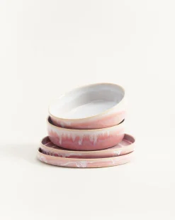New Cordoama Frühstücks-Set rosé 4-teilig Geschirrset Für 2 Personen|Frühstücks-Sets %