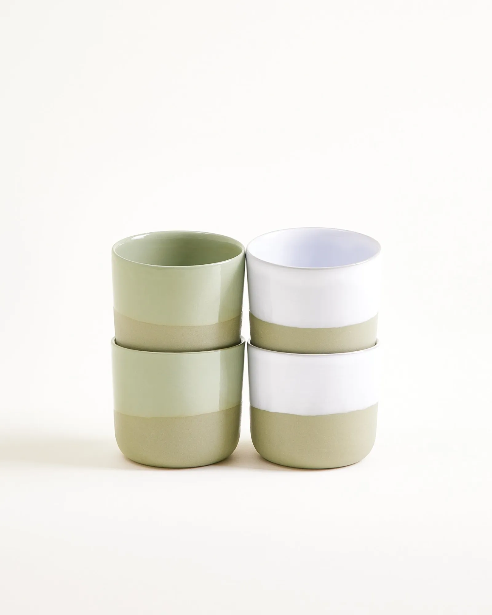 Best Dusty Sage Becher klein 4er-Set Tassen & Becher Sets %