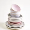 New Geschirr-Set Endless Summer grau rosé 16-teilig Geschirrset Für 4 Personen|Mix & Match Sets %