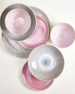 New Geschirr-Set Endless Summer grau rosé 16-teilig Geschirrset Für 4 Personen|Mix & Match Sets %