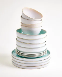 Best Geschirr-Set Mint Harmony mint sand 16-teilig Geschirrset Für 4 Personen|Mix & Match Sets %