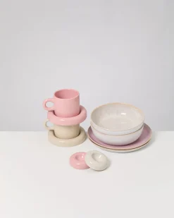 Online Geschirr-Set Morning Blush rosa sand 8-teilig Geschirrset Für 2 Personen|Mix & Match Sets %