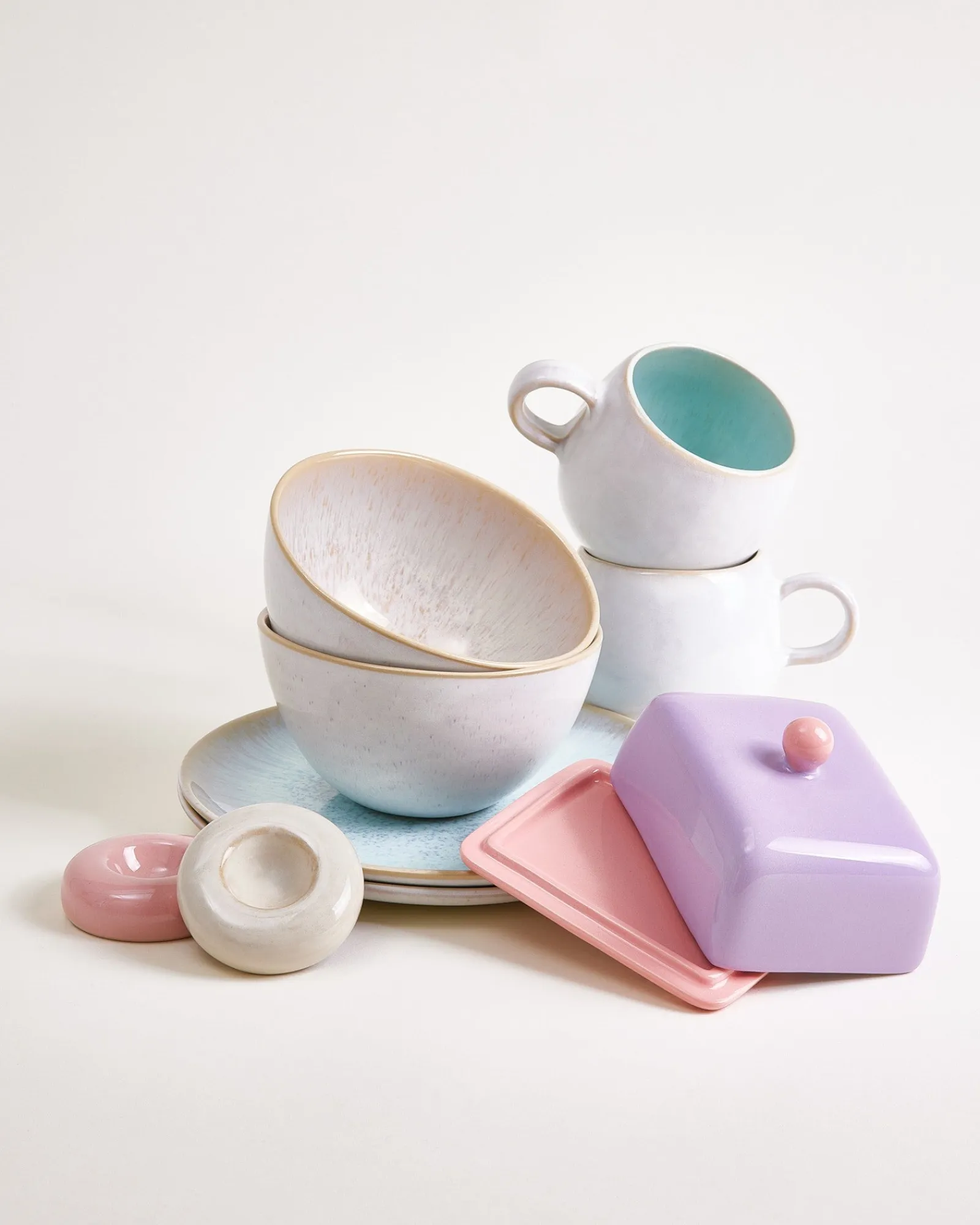 Online Geschirr-Set Pastel Dreams mix 9-teilig Geschirrset Für 2 Personen|Mix & Match Sets %