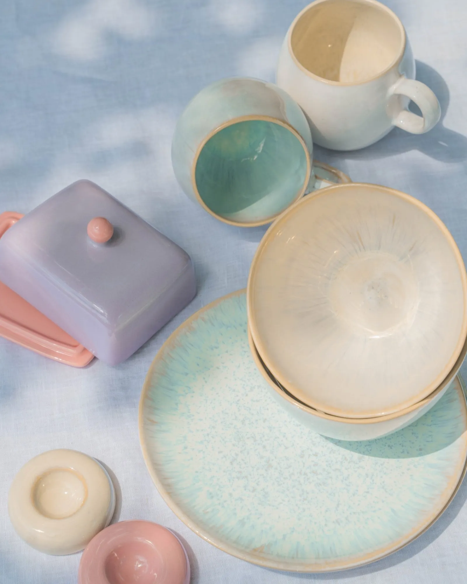 Online Geschirr-Set Pastel Dreams mix 9-teilig Geschirrset Für 2 Personen|Mix & Match Sets %