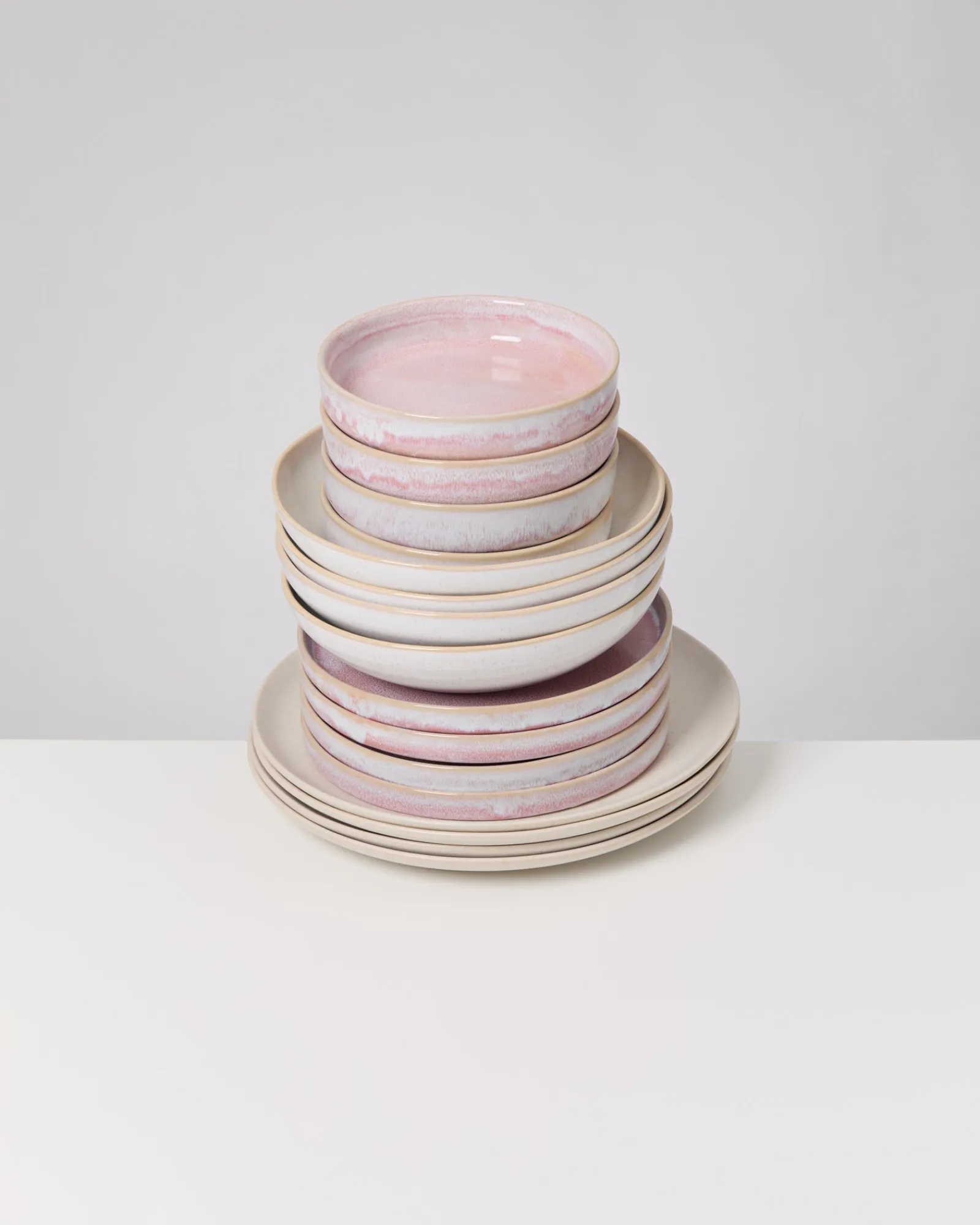 Outlet Geschirr-Set Pink sands rosé sand 16-teilig Geschirrset Für 4 Personen|Mix & Match Sets %