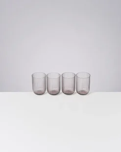 New Joia Glas klein riffled Gläser Sets %|Große Gläser