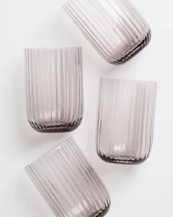 New Joia Glas klein riffled Gläser Sets %|Große Gläser