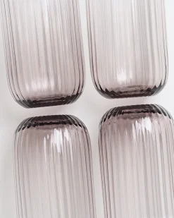 New Joia Glas klein riffled Gläser Sets %|Große Gläser
