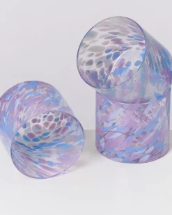Best Joia - Glass small drops blue lilac Kleine Gläser
