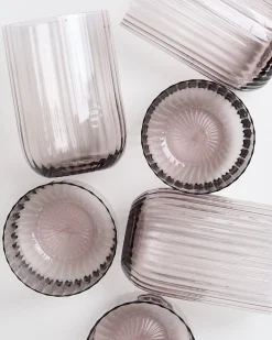 Joia - Set of 6 glass riffled Gläser Sets %