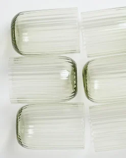 Sale Joia - Set of 6 glass riffled Gläser Sets %
