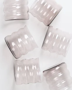 Clearance Joia - Set of 6 glass small bubble amethyst Gläser Sets %|Kleine Gläser