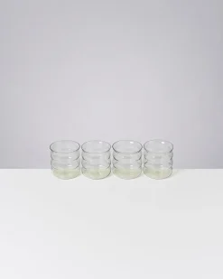 Online Joia - Set of 4 glass small bubble Kleine Gläser
