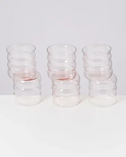Sale Joia - Set of 6 glass small bubble Kleine Gläser