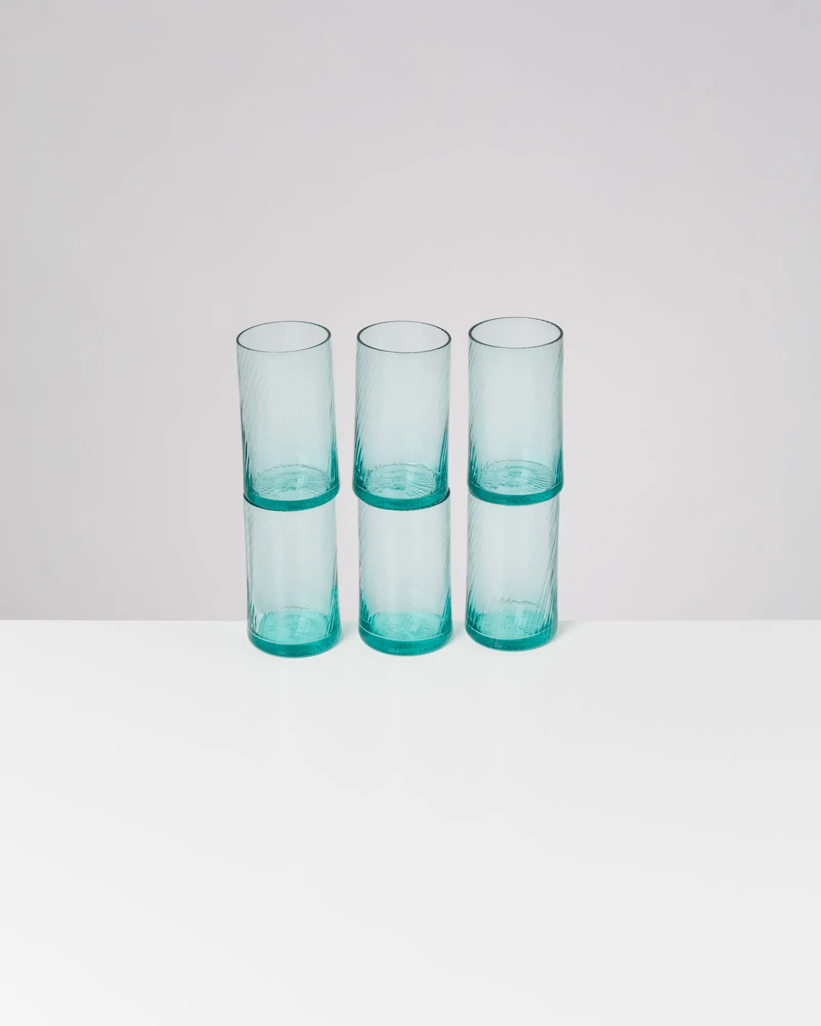 Leiria Glas klein riffled Gläser Sets %|Große Gläser