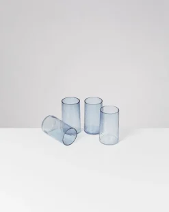 Discount Leiria - Set of 4 glass riffled Große Gläser