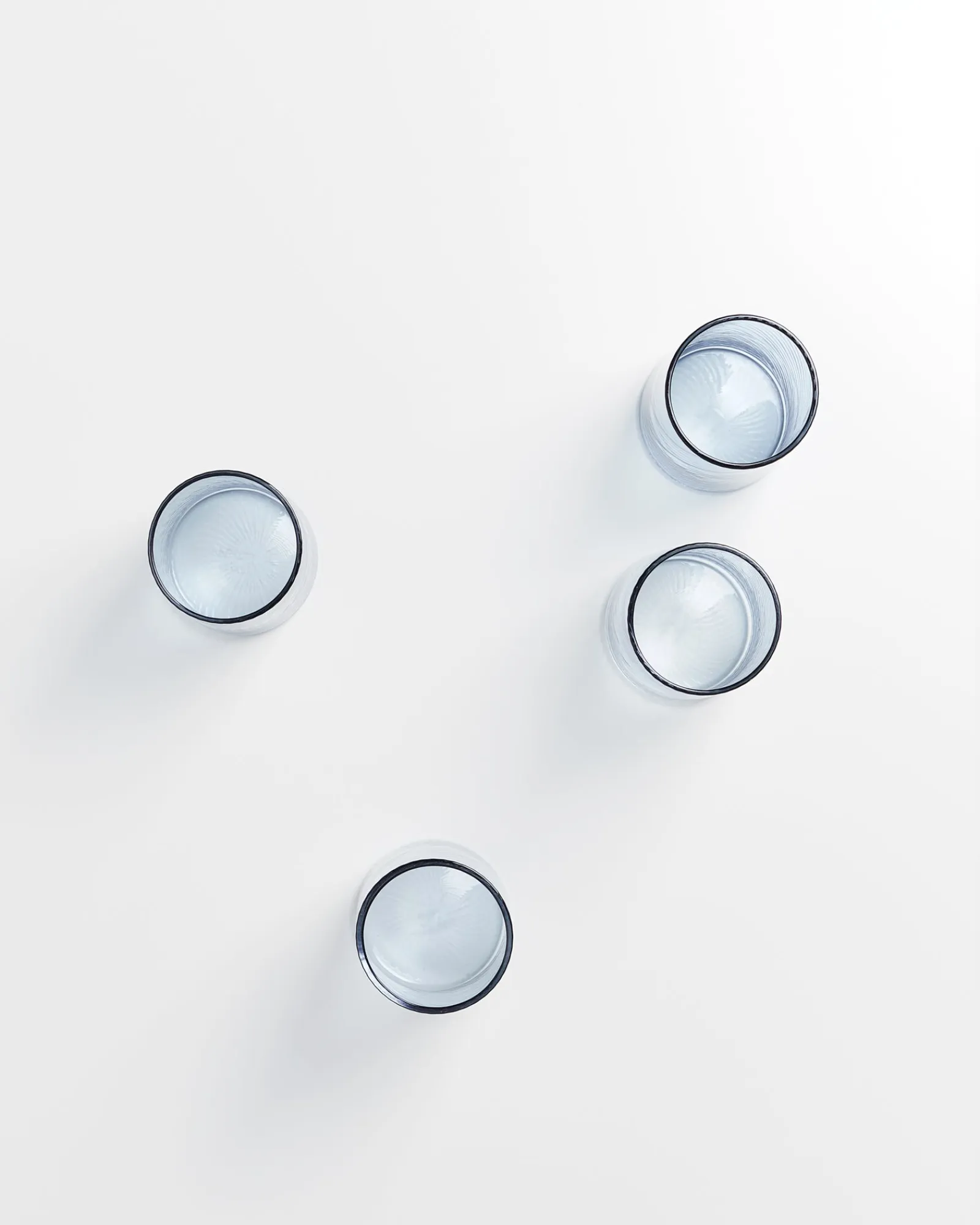 Discount Leiria - Set of 4 glass riffled Große Gläser