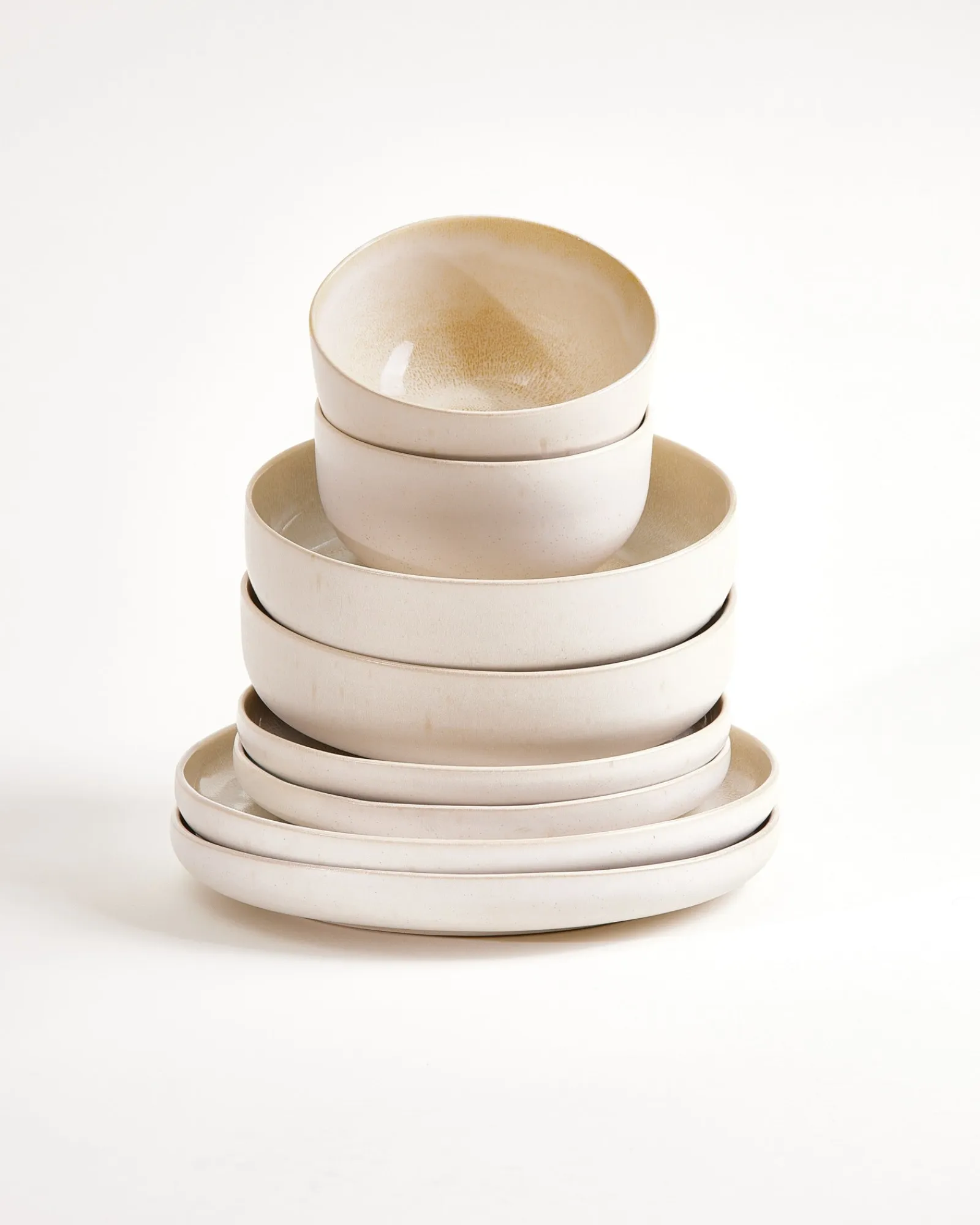 Clearance Lorosa Geschirr-Set modern sand 8-teilig Geschirrset Für 2 Personen
