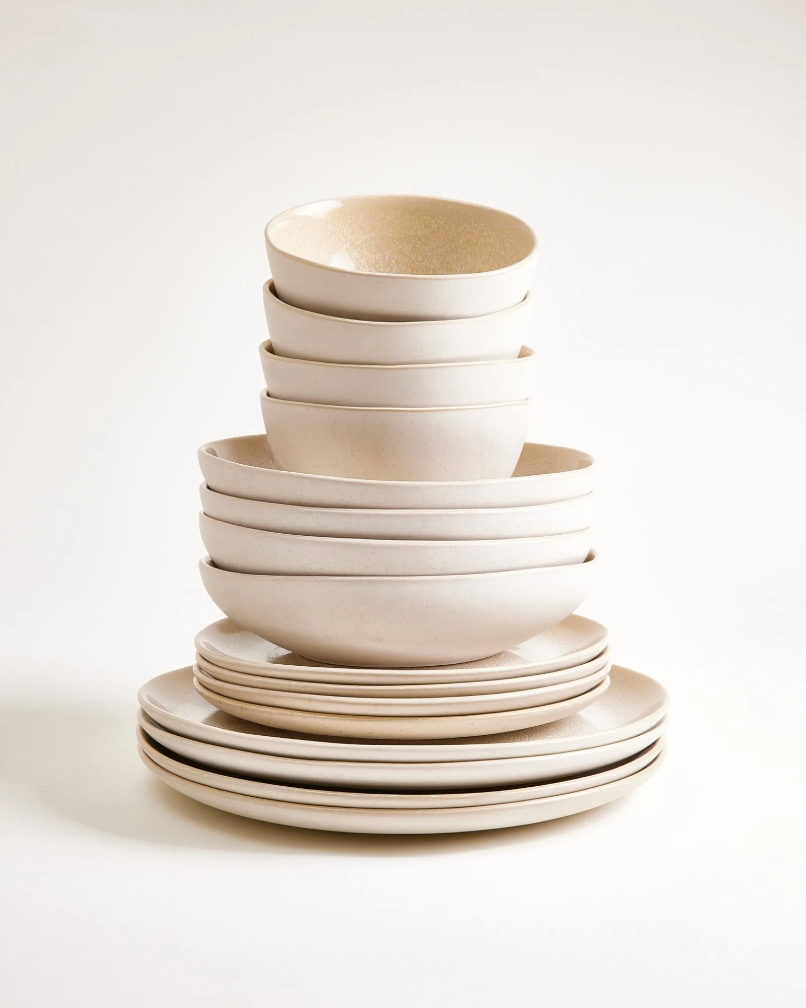 Outlet Lorosa Geschirr-Set sand 16-teilig Geschirrset Für 4 Personen