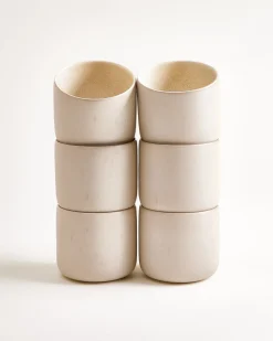 Discount Lorosa - Large cup sand Set of 6 Neuheiten|Becher-Sets