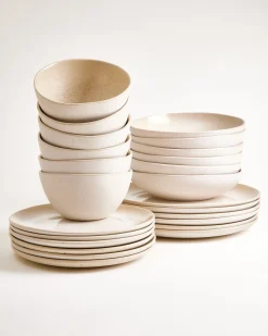 Discount Lorosa - Tableware set sand 24 pieces Neuheiten
