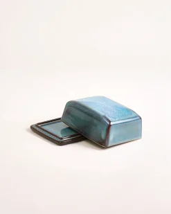 Hot Madeira Butterdose grünblau Butterdosen